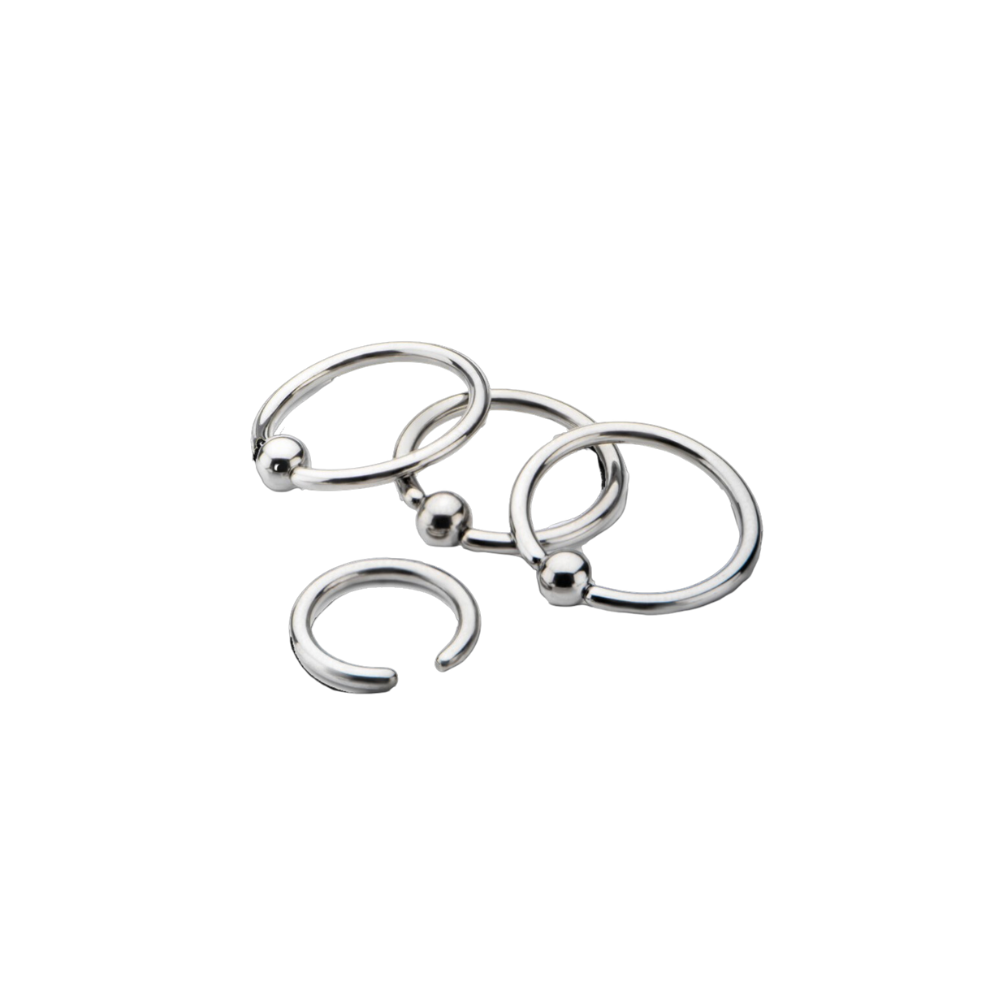 Basic Titanium Curved Barbell by Invictus Body Jewelry STEEL N INK